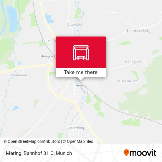 Mering, Bahnhof 31 C map