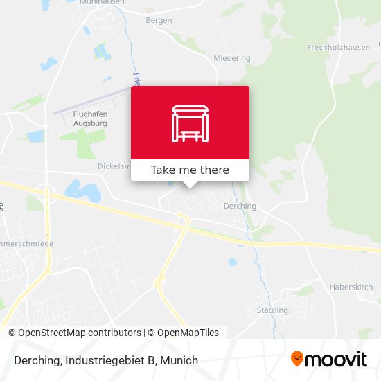 Derching, Industriegebiet B map