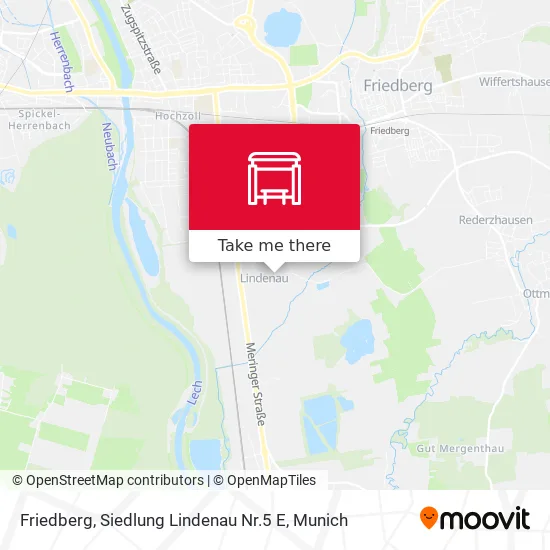 Карта Friedberg, Siedlung Lindenau Nr.5 E