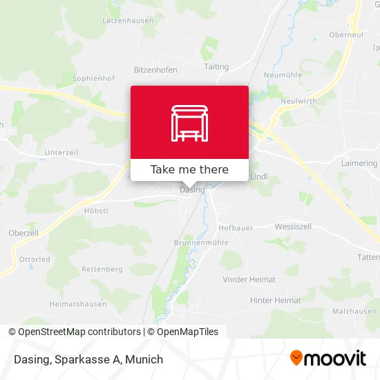Карта Dasing, Sparkasse A