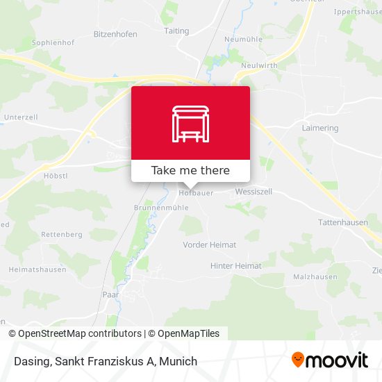 Dasing, Sankt Franziskus A map