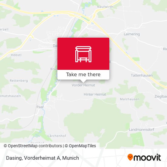 Карта Dasing, Vorderheimat A