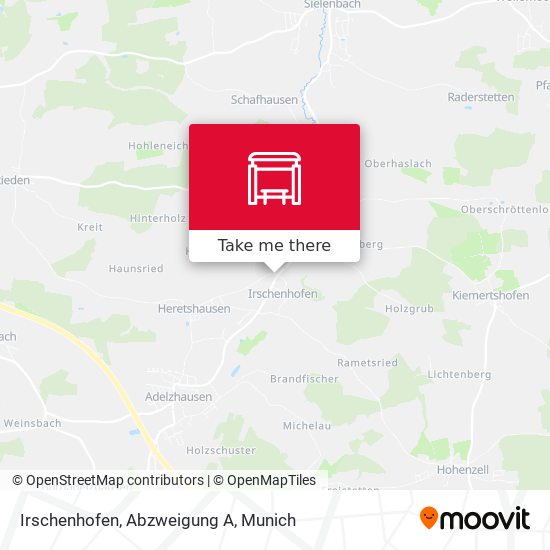 Irschenhofen, Abzweigung A map