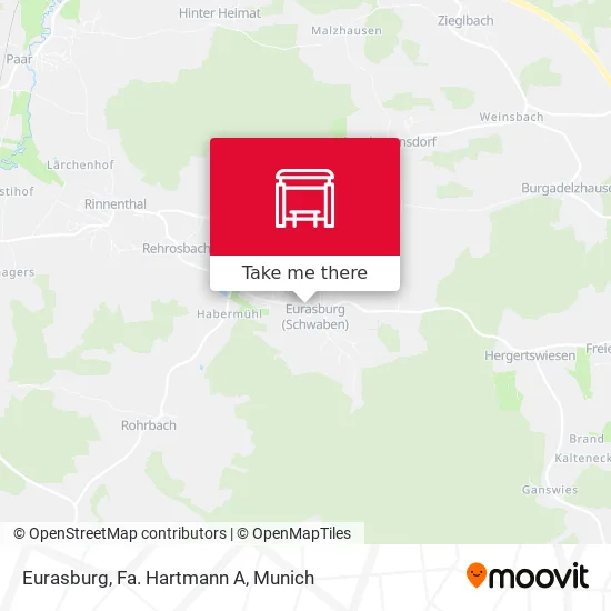 Карта Eurasburg, Fa. Hartmann A