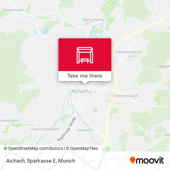 Карта Aichach, Sparkasse E