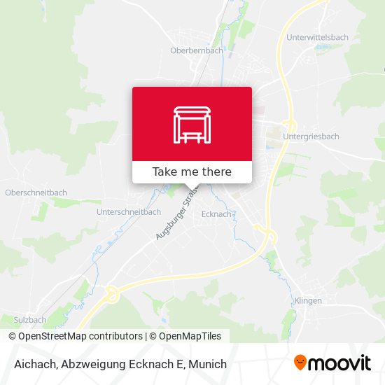 Карта Aichach, Abzweigung Ecknach E