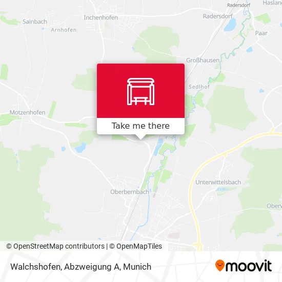 Карта Walchshofen, Abzweigung A