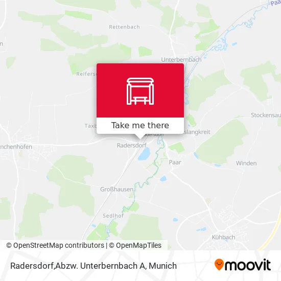 Карта Radersdorf,Abzw. Unterbernbach A