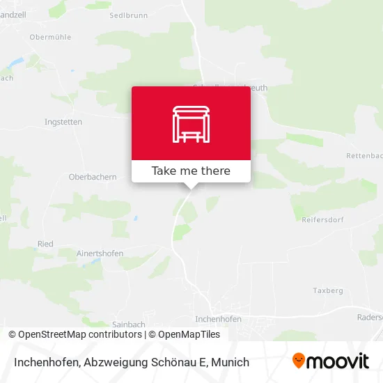 Карта Inchenhofen, Abzweigung Schönau E
