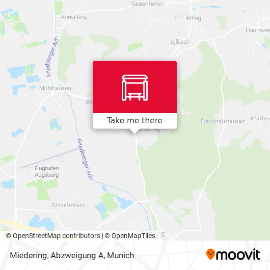 Карта Miedering, Abzweigung A