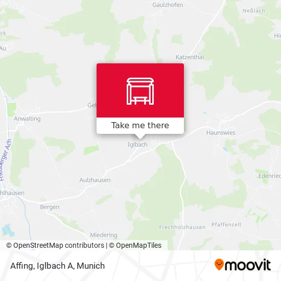 Карта Affing, Iglbach A