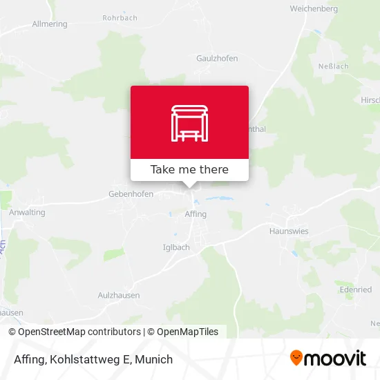 Карта Affing, Kohlstattweg E