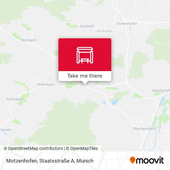 Motzenhofen, Staatsstraße A map
