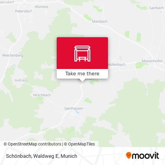 Schönbach, Waldweg E map