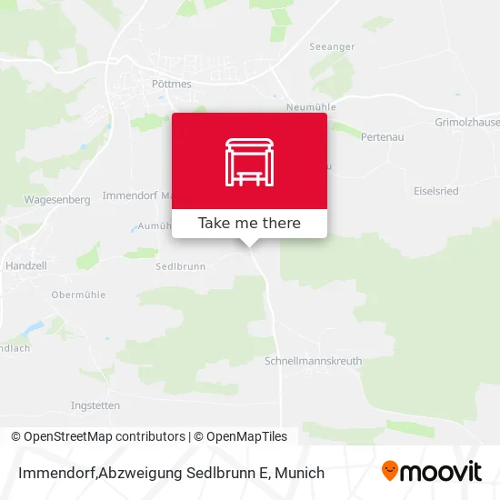 Карта Immendorf,Abzweigung Sedlbrunn E
