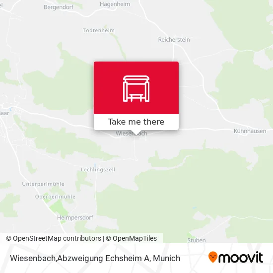 Карта Wiesenbach,Abzweigung Echsheim A