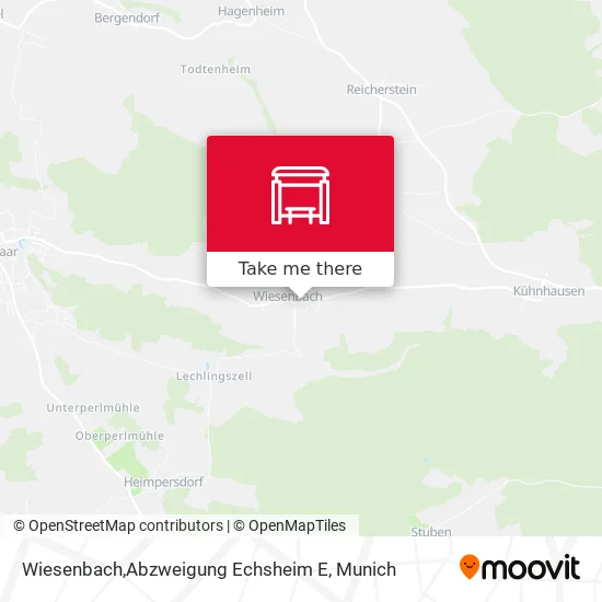 Карта Wiesenbach,Abzweigung Echsheim E