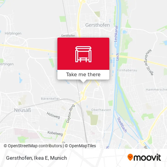 Карта Gersthofen, Ikea E
