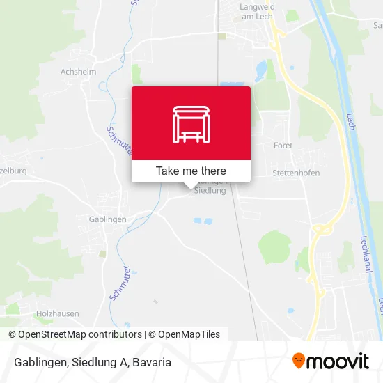 Карта Gablingen, Siedlung A