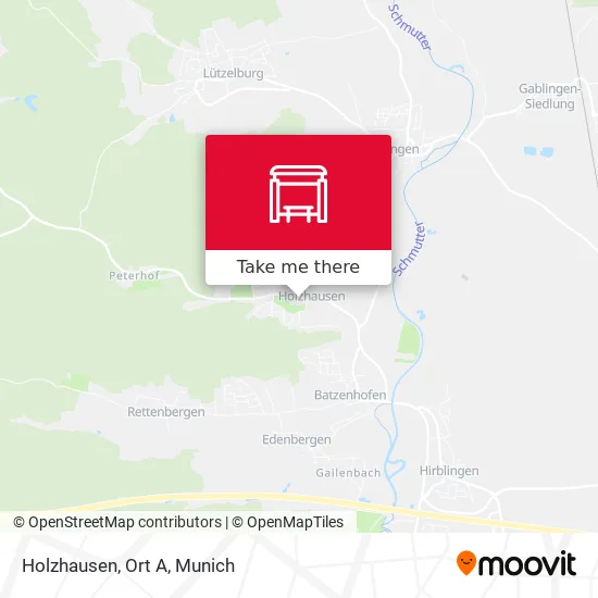 Карта Holzhausen, Ort A