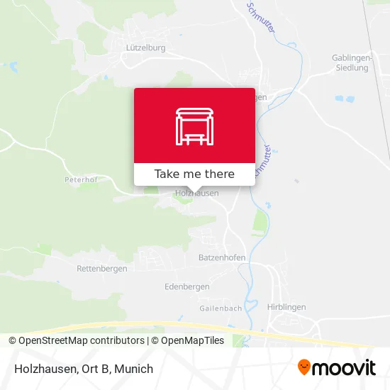 Карта Holzhausen, Ort B