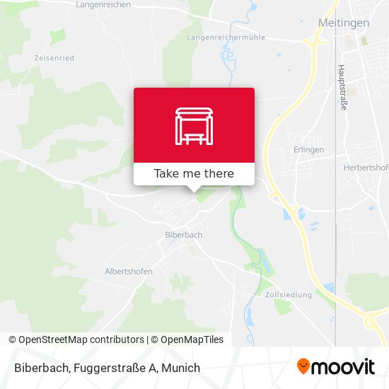 Biberbach, Fuggerstraße A map