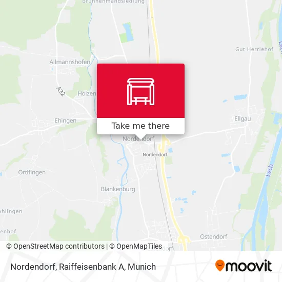 Карта Nordendorf, Raiffeisenbank A