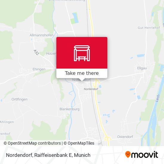 Nordendorf, Raiffeisenbank E map