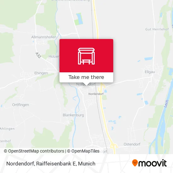 Карта Nordendorf, Raiffeisenbank E