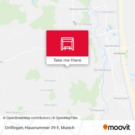 Ortlfingen, Hausnummer 39 E map