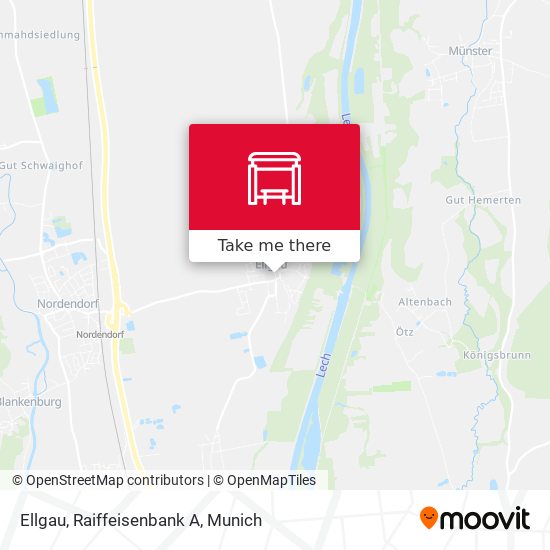 Ellgau, Raiffeisenbank A map