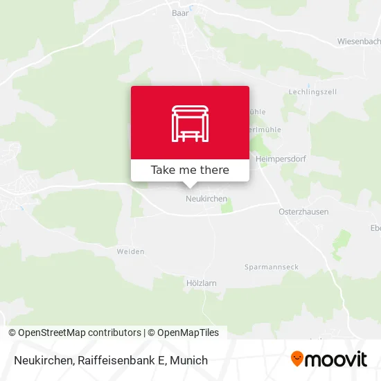 Карта Neukirchen, Raiffeisenbank E