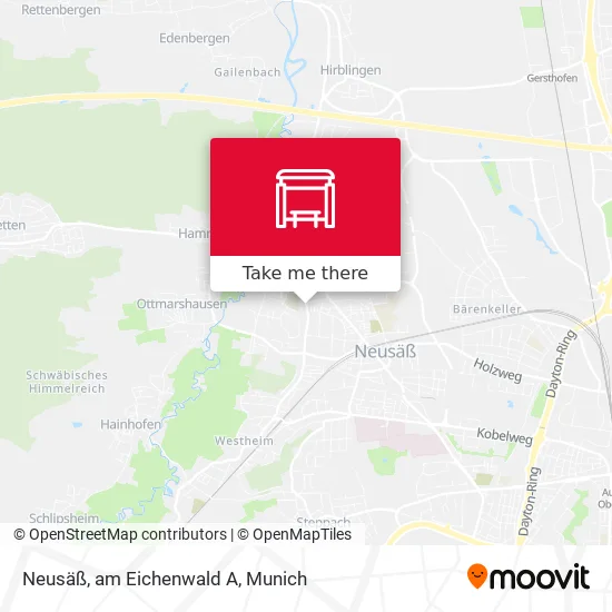 Карта Neusäß, am Eichenwald A