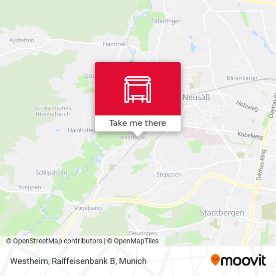 Westheim, Raiffeisenbank B map