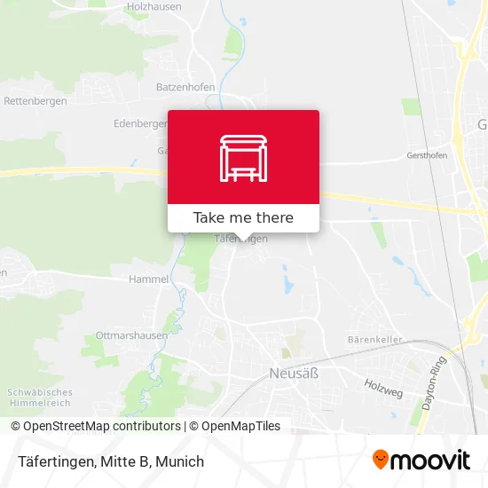 Карта Täfertingen, Mitte B