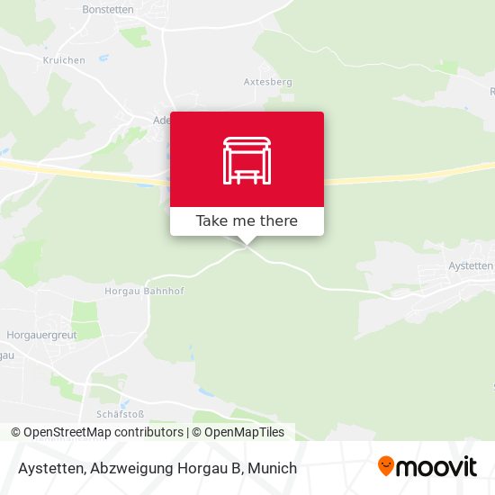 Aystetten, Abzweigung  Horgau B map