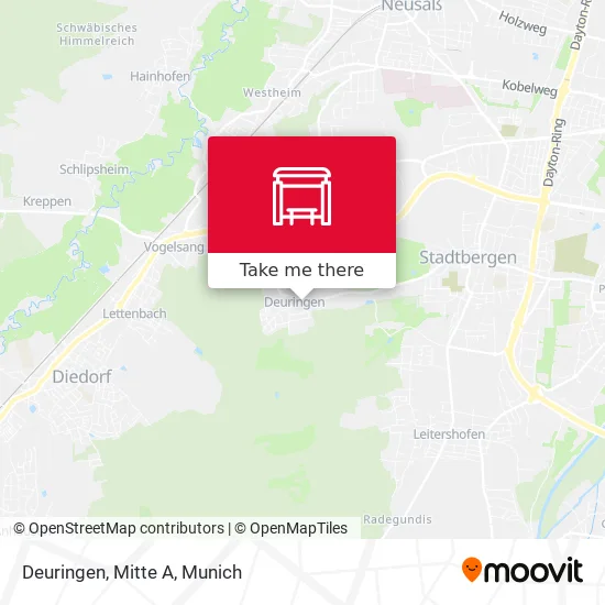 Карта Deuringen, Mitte A