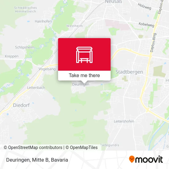 Deuringen, Mitte B map