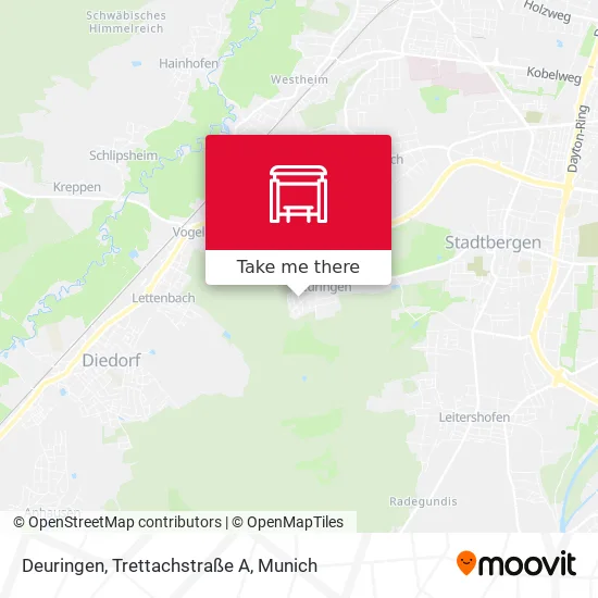 Карта Deuringen, Trettachstraße A