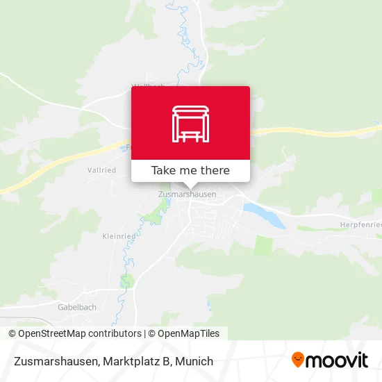 Карта Zusmarshausen, Marktplatz B