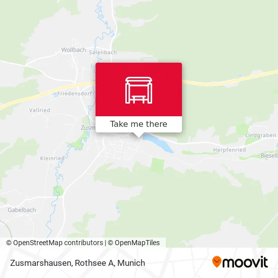 Карта Zusmarshausen, Rothsee A