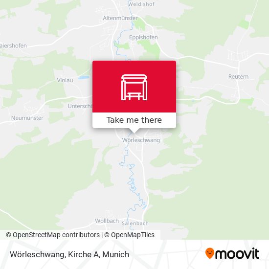 Wörleschwang, Kirche A map