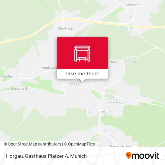 Карта Horgau, Gasthaus Platzer A