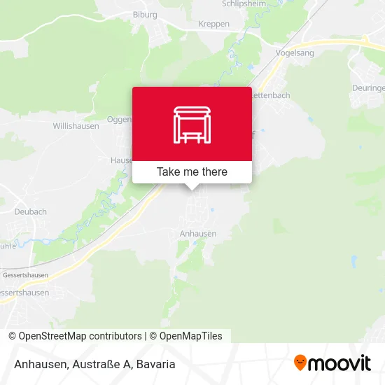 Карта Anhausen, Austraße A