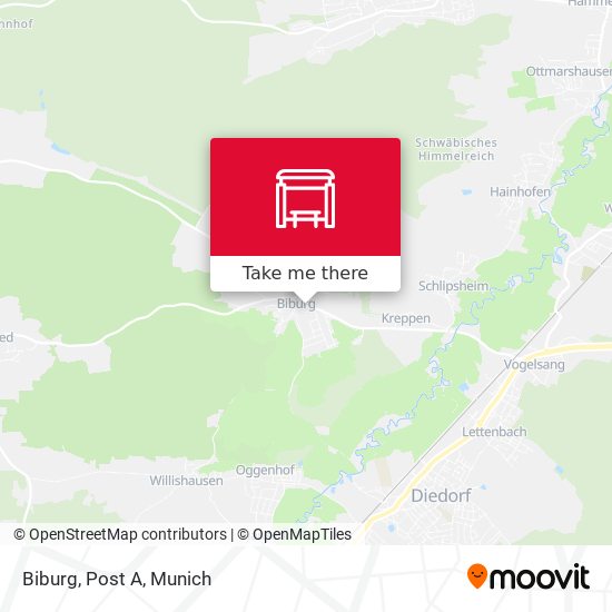 Biburg, Post A map