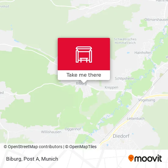 Карта Biburg, Post A