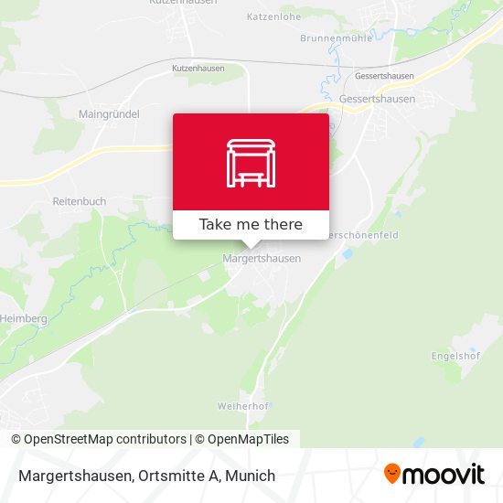 Margertshausen, Ortsmitte A map