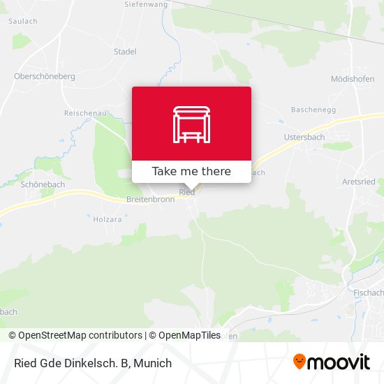 Карта Ried Gde Dinkelsch. B