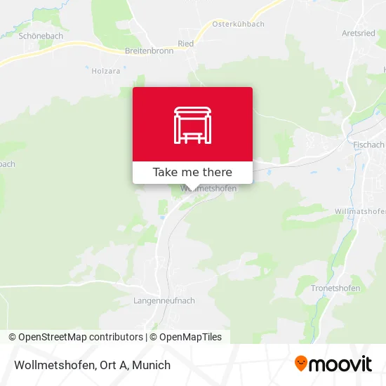Карта Wollmetshofen, Ort A