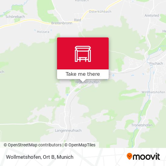 Карта Wollmetshofen, Ort B